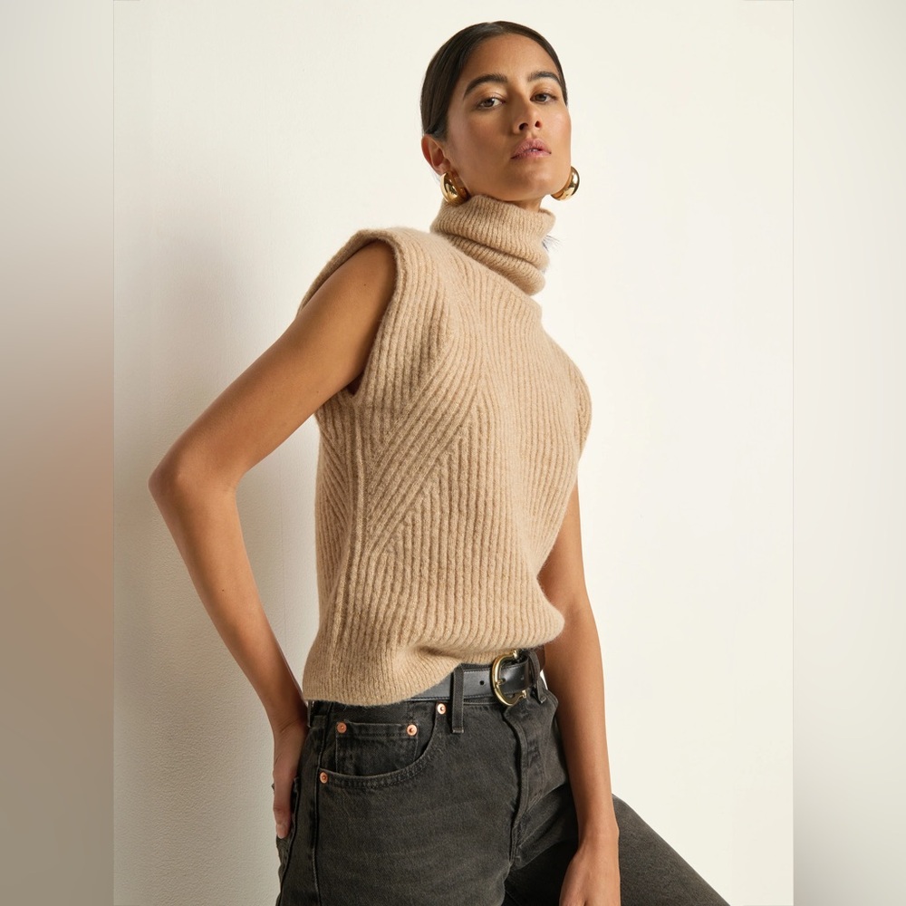 Isha Alpaca & Wool Turtleneck Tank